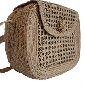 Iraca Palm Handmade Crossbody Bag Natural